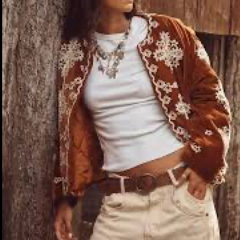 Free People Mia Jacket in Brown NWOT